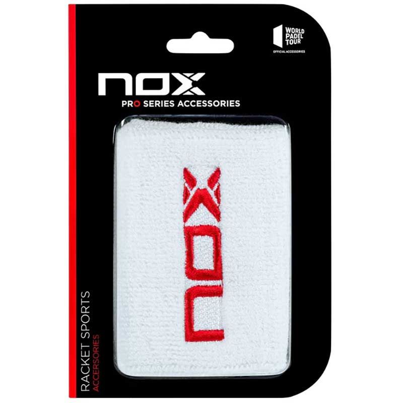 NOX Sport Polsbandjes Wit/Rood - Padelgadgets.nl