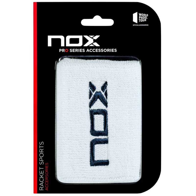 NOX Sport Polsbandjes Wit/Navy Blauw - Padelgadgets.nl